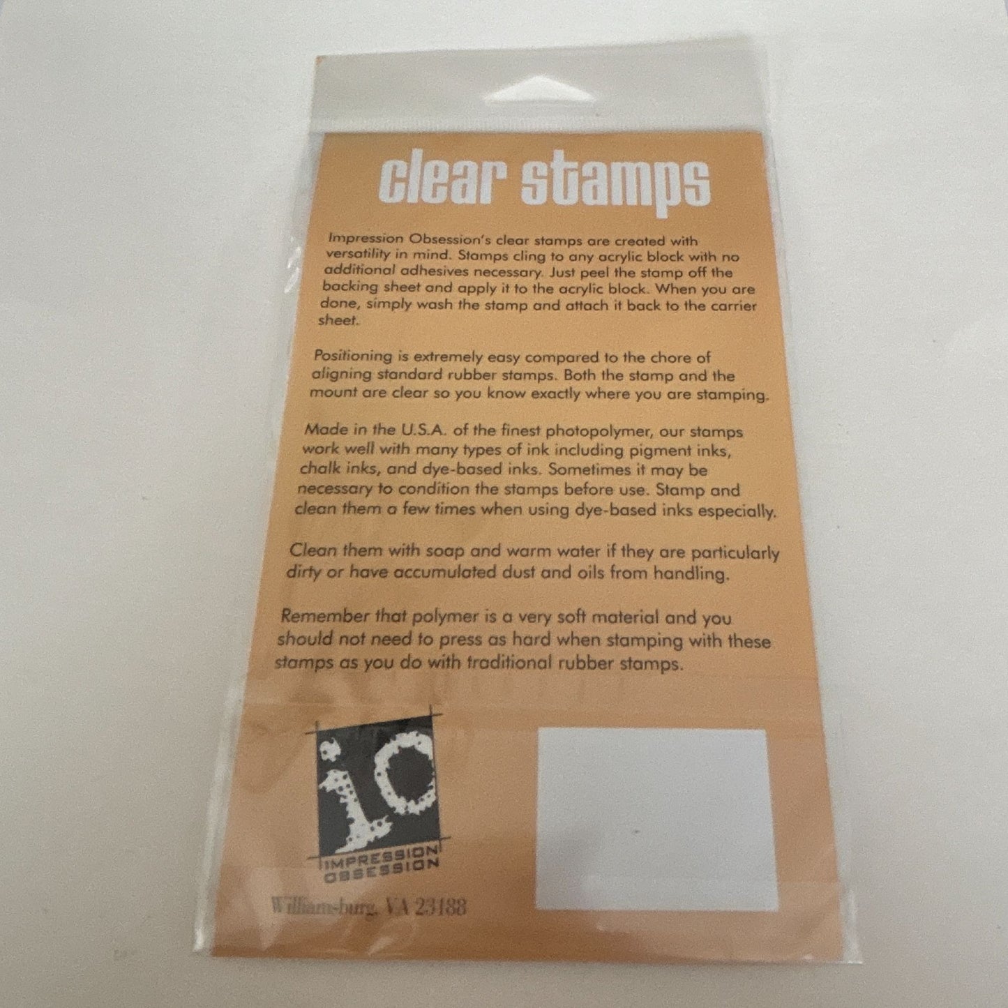 Impression Obsession Clear Rubber Stamps Birds Real Estate Sentiments Housewarming Cardmaking Words We Moved
