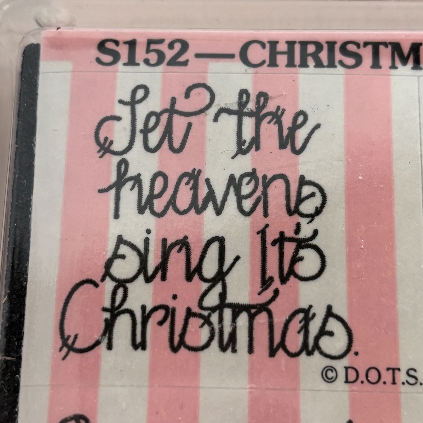 DOTS Rubber Stamp Set Christmas Heaven Jesus is the Reason for the Season Words