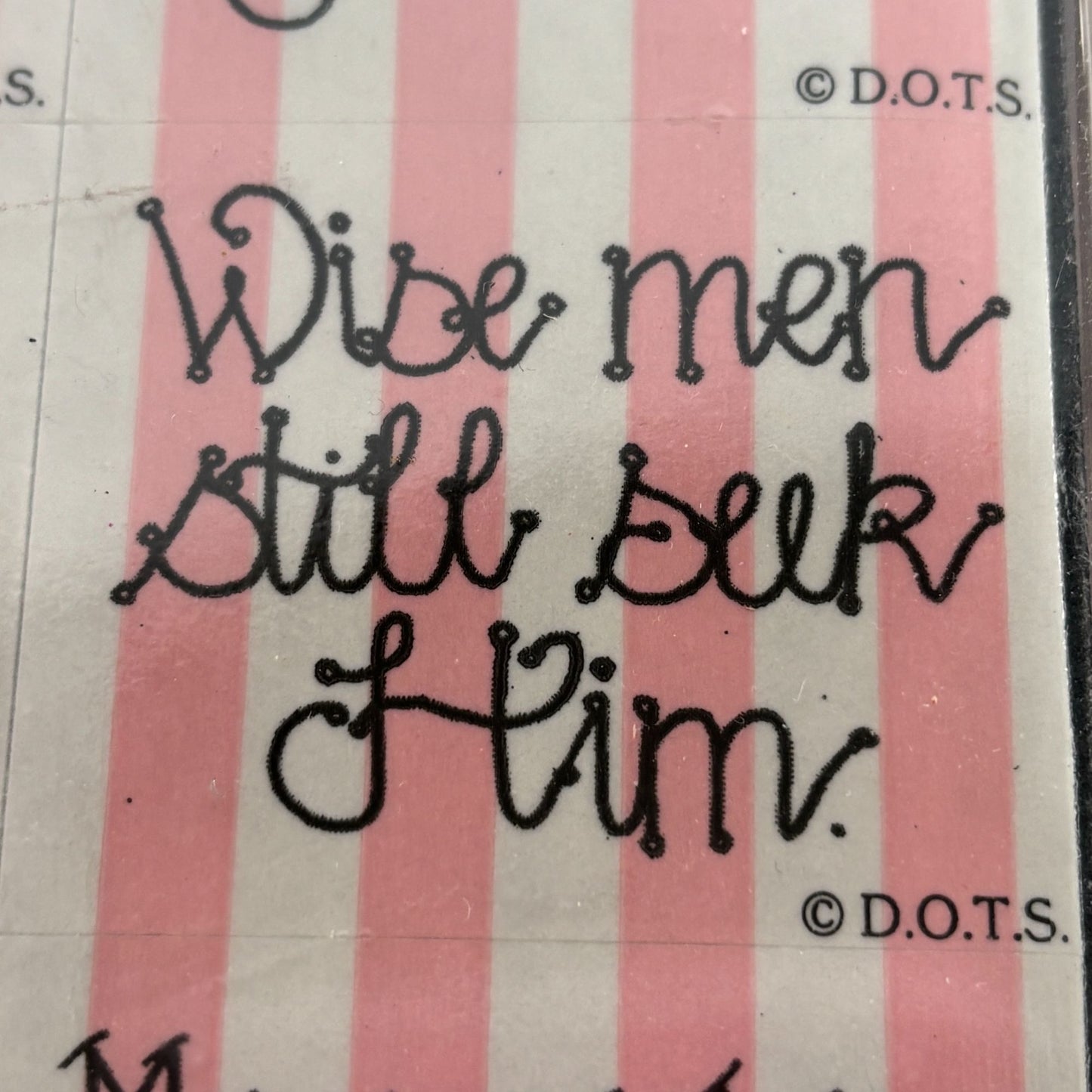 DOTS Rubber Stamp Set Christmas Heaven Jesus is the Reason for the Season Words