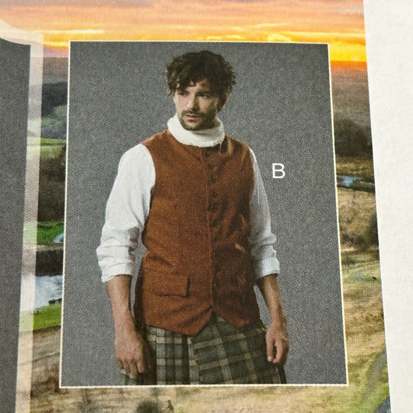McCalls Sewing Pattern M7736 Outlander Costume Kilt Jacket Scottish Highland Mens 38-44 Uncut Historical