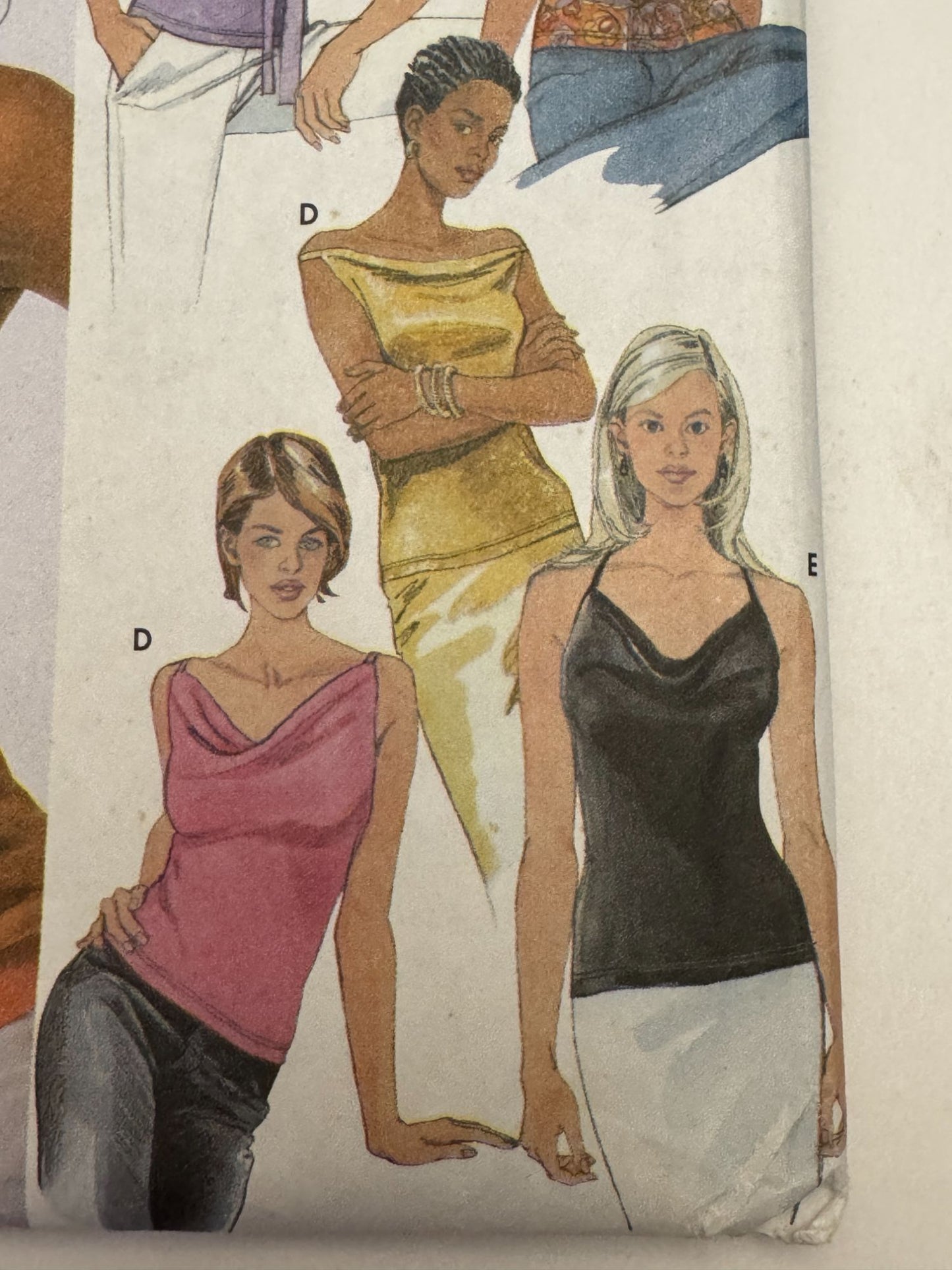 Simplicity Sewing Pattern 9626 Knit Tops Sleeveless Short Sleeve 14-20 UC