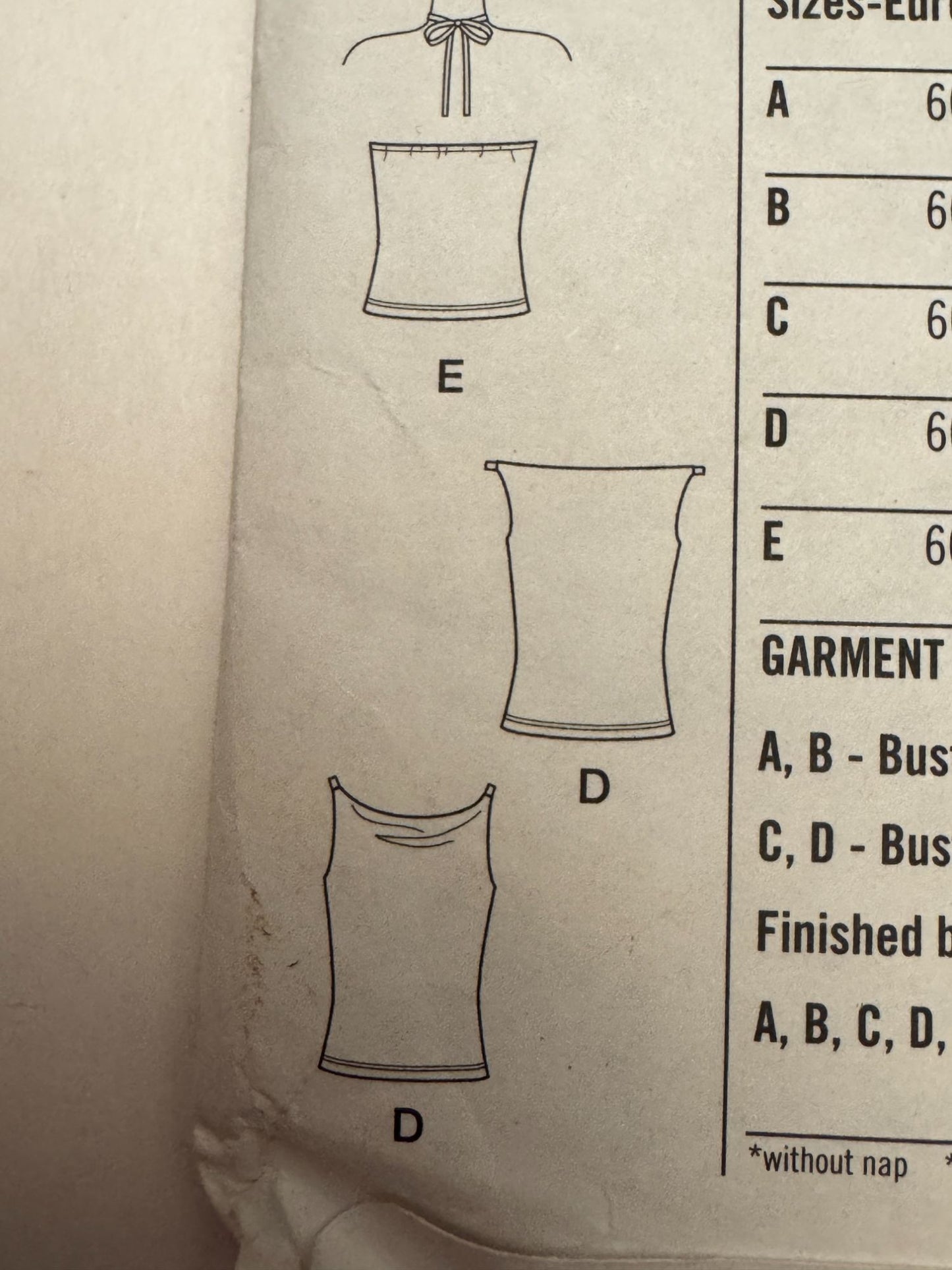 Simplicity Sewing Pattern 9626 Knit Tops Sleeveless Short Sleeve 14-20 UC