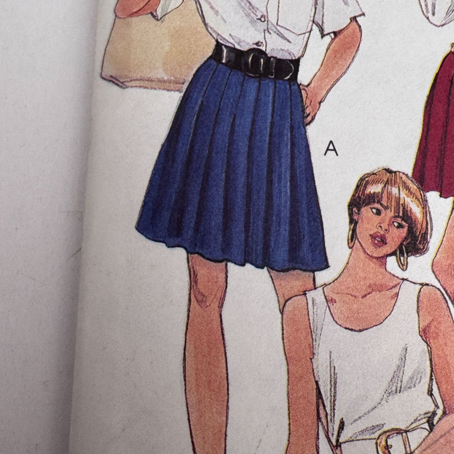 McCalls Sewing Pattern 5470 90s Shorts Pleated Skirt Preppy Summer Size 8 Uncut Sporty