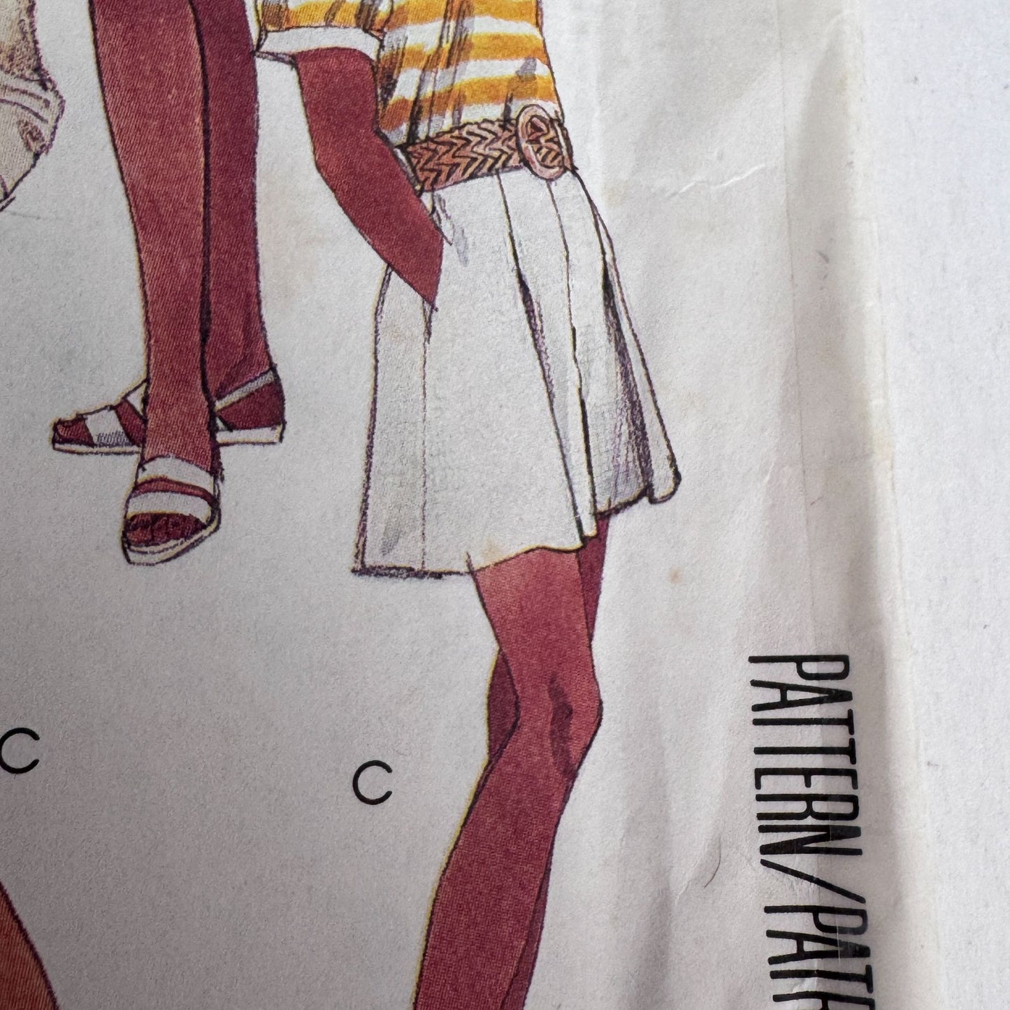 McCalls Sewing Pattern 5470 90s Shorts Pleated Skirt Preppy Summer Size 8 Uncut Sporty