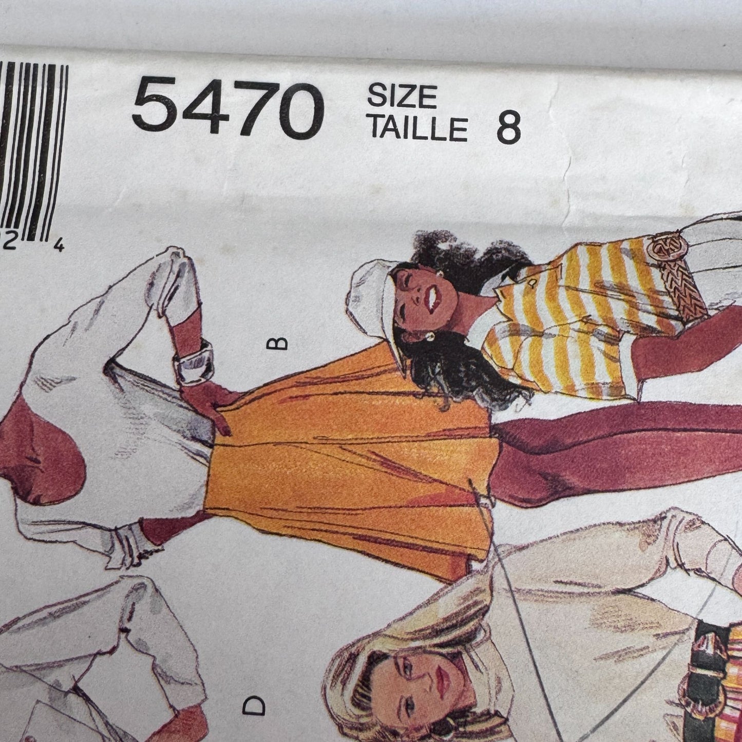 McCalls Sewing Pattern 5470 90s Shorts Pleated Skirt Preppy Summer Size 8 Uncut Sporty