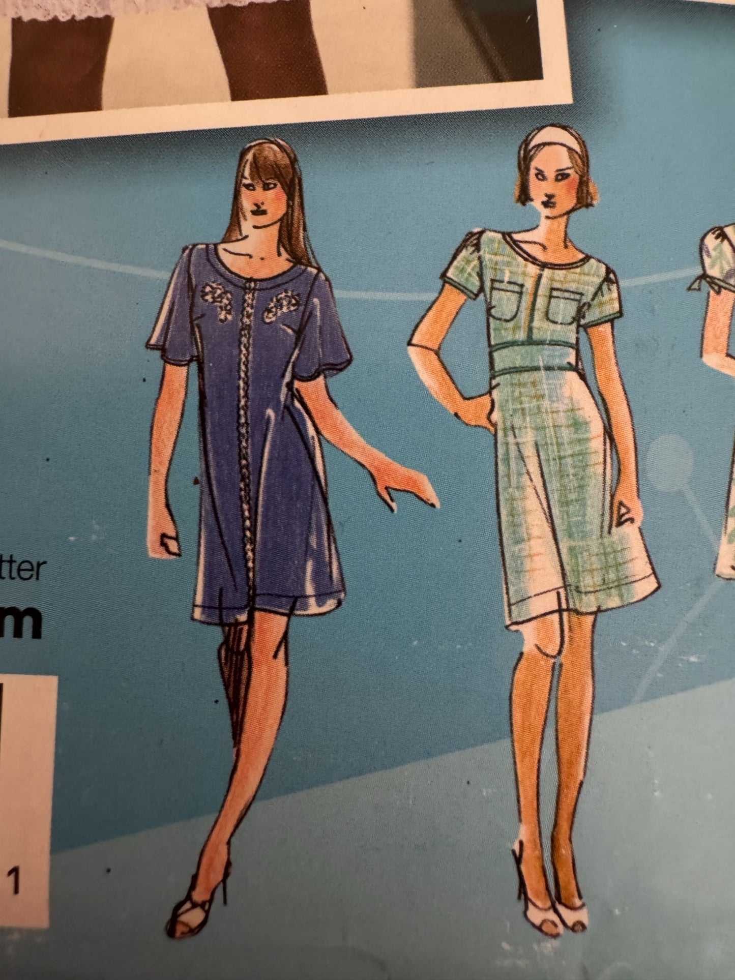 Simplicity Sewing Pattern 2995 Mod Shift Dress Retro Modern Project Runway 4-12