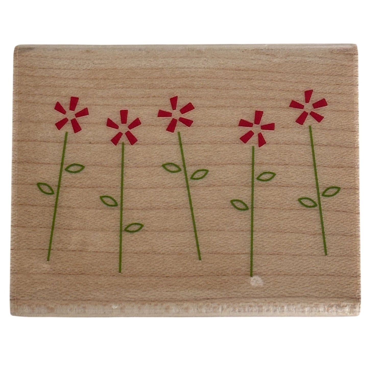 Inkadinkado Rubber Stamp Flower Border Simple Floral Friendship Cardmaking Craft