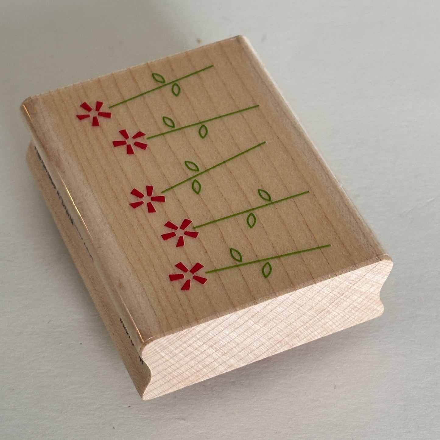 Inkadinkado Rubber Stamp Flower Border Simple Floral Friendship Cardmaking Craft