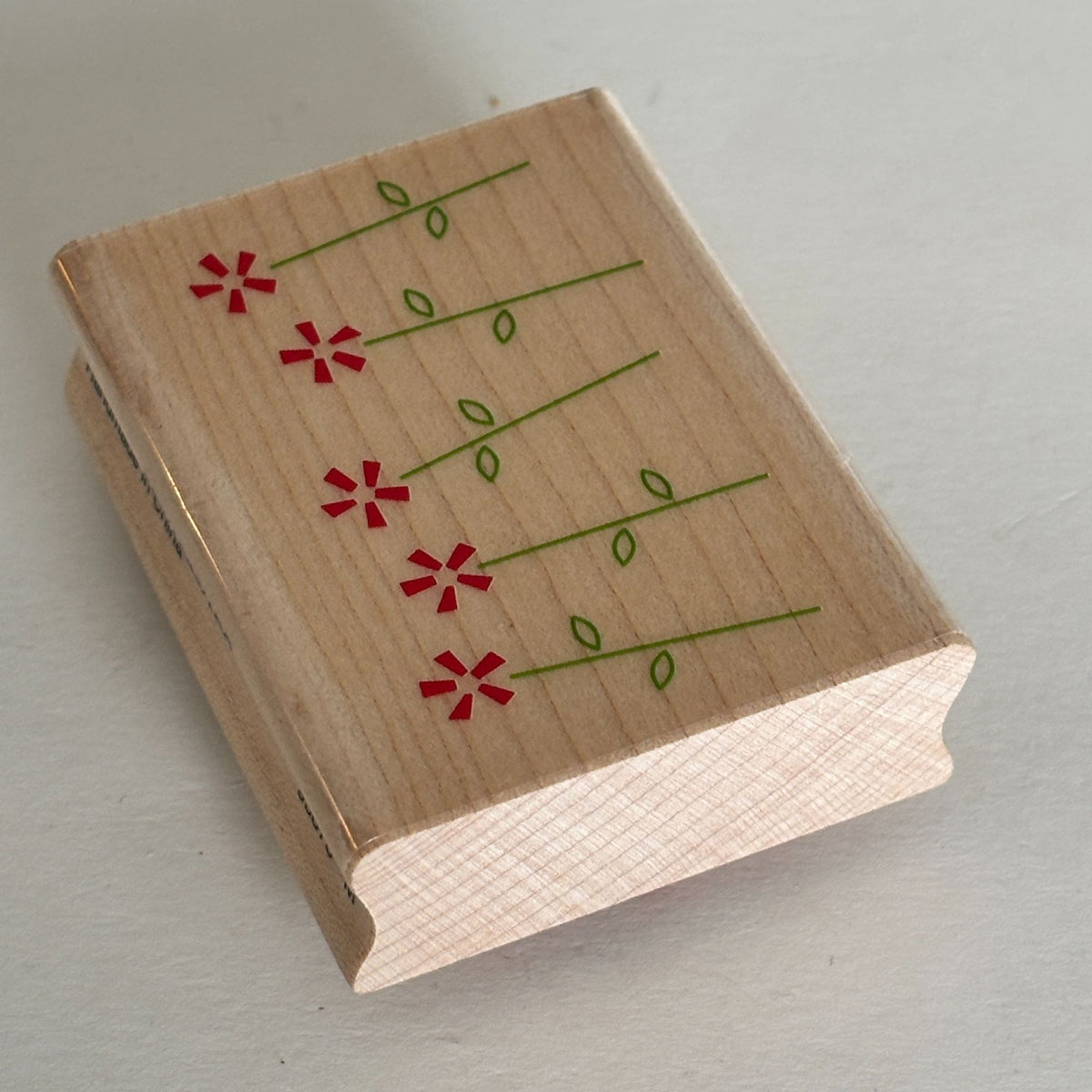 Inkadinkado Rubber Stamp Flower Border Simple Floral Friendship Cardmaking Craft