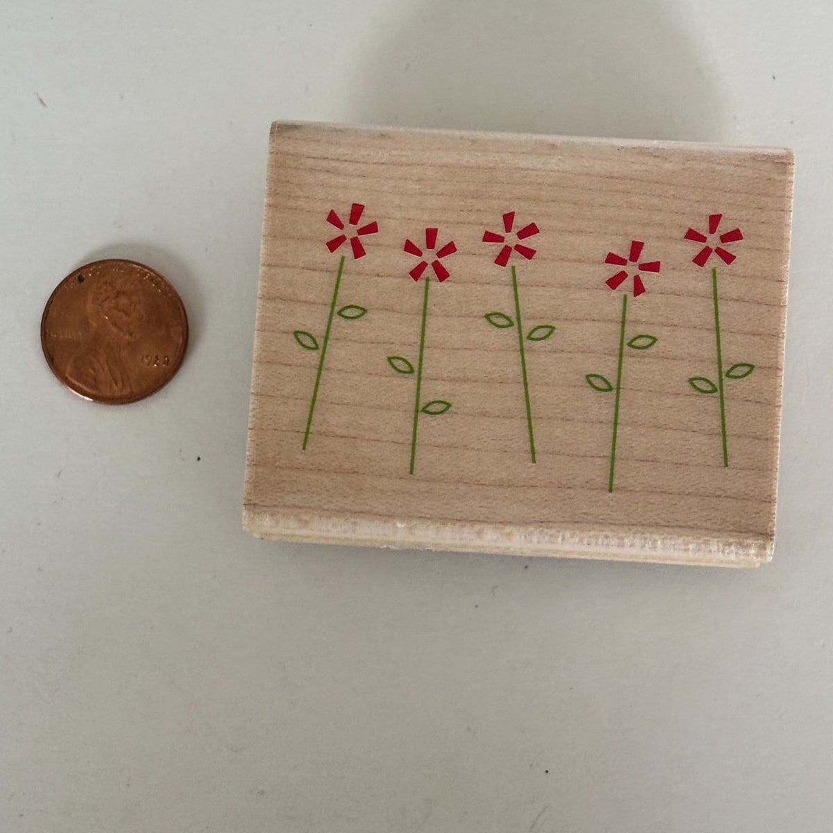 Inkadinkado Rubber Stamp Flower Border Simple Floral Friendship Cardmaking Craft