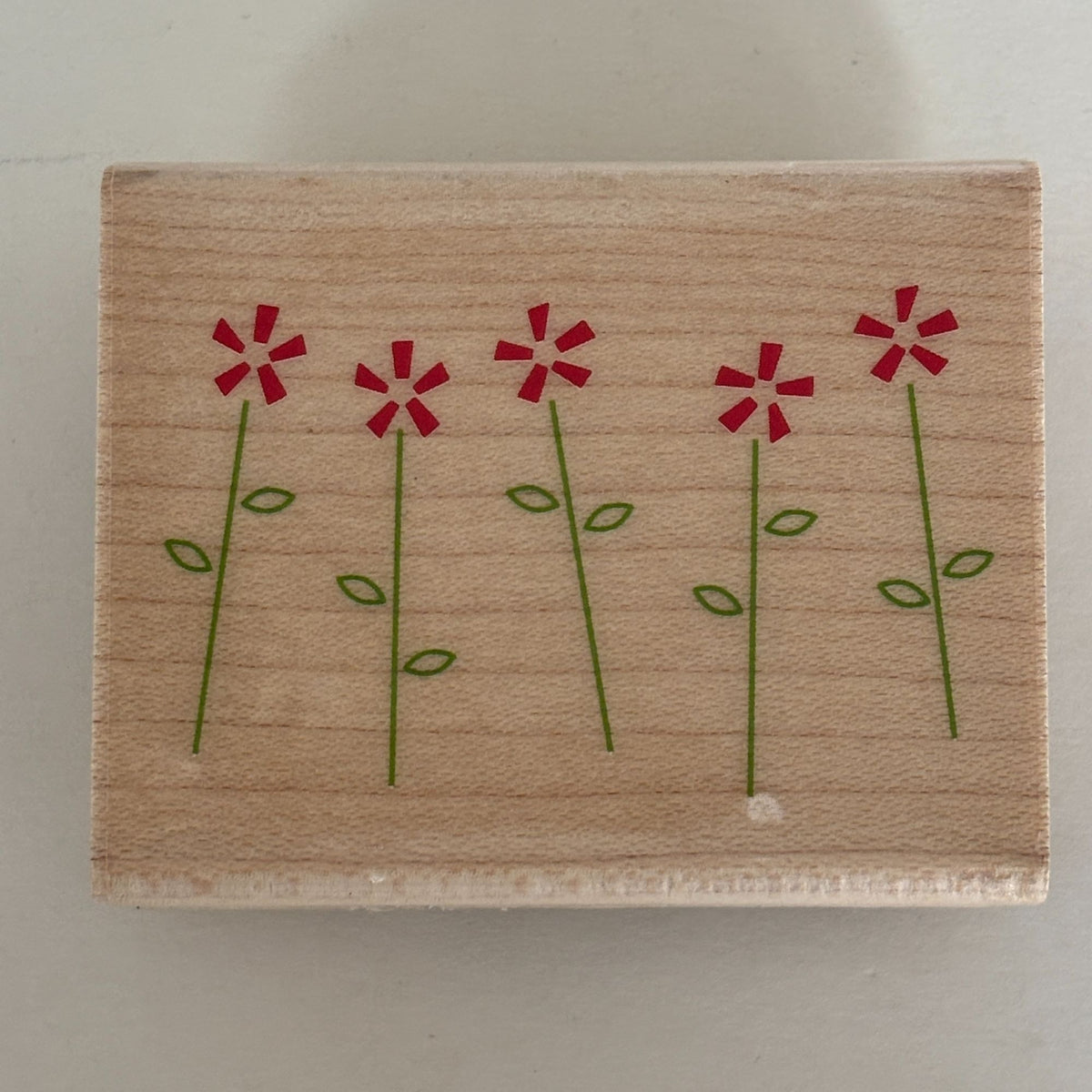 Inkadinkado Rubber Stamp Flower Border Simple Floral Friendship Cardmaking Craft