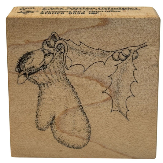 House Mouse Rubber Stamp Cozy Mitten Mudpie Christmas Stocking Stampa Rosa Craft