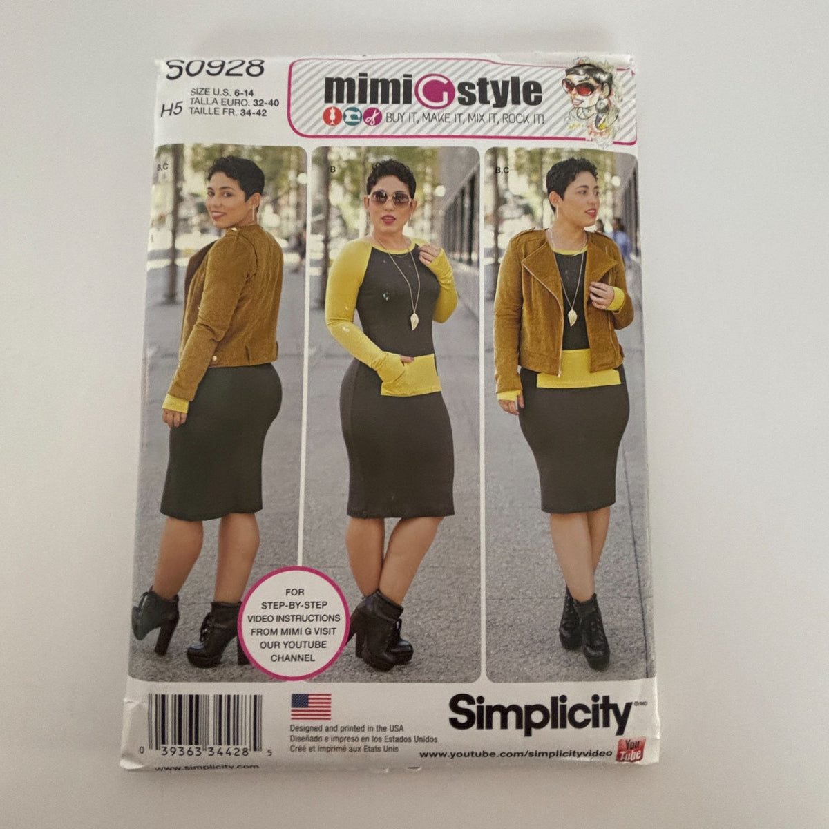 Simplicity Sewing Pattern S0928: Misses' Lined Jacket and Knit Dress