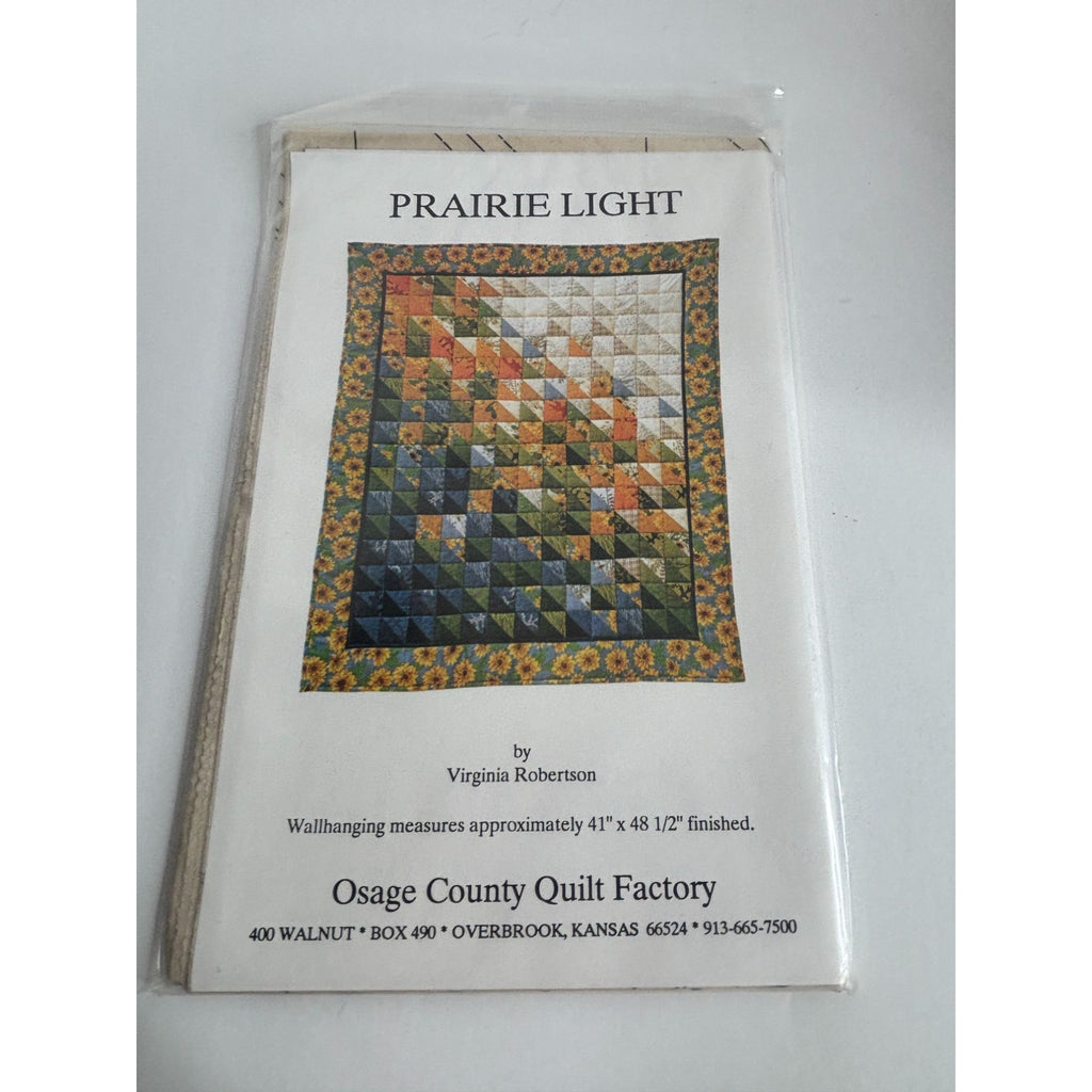 Osage County Quilt Factory Pattern Prairie Light Wall Hanging Virginia Robertson