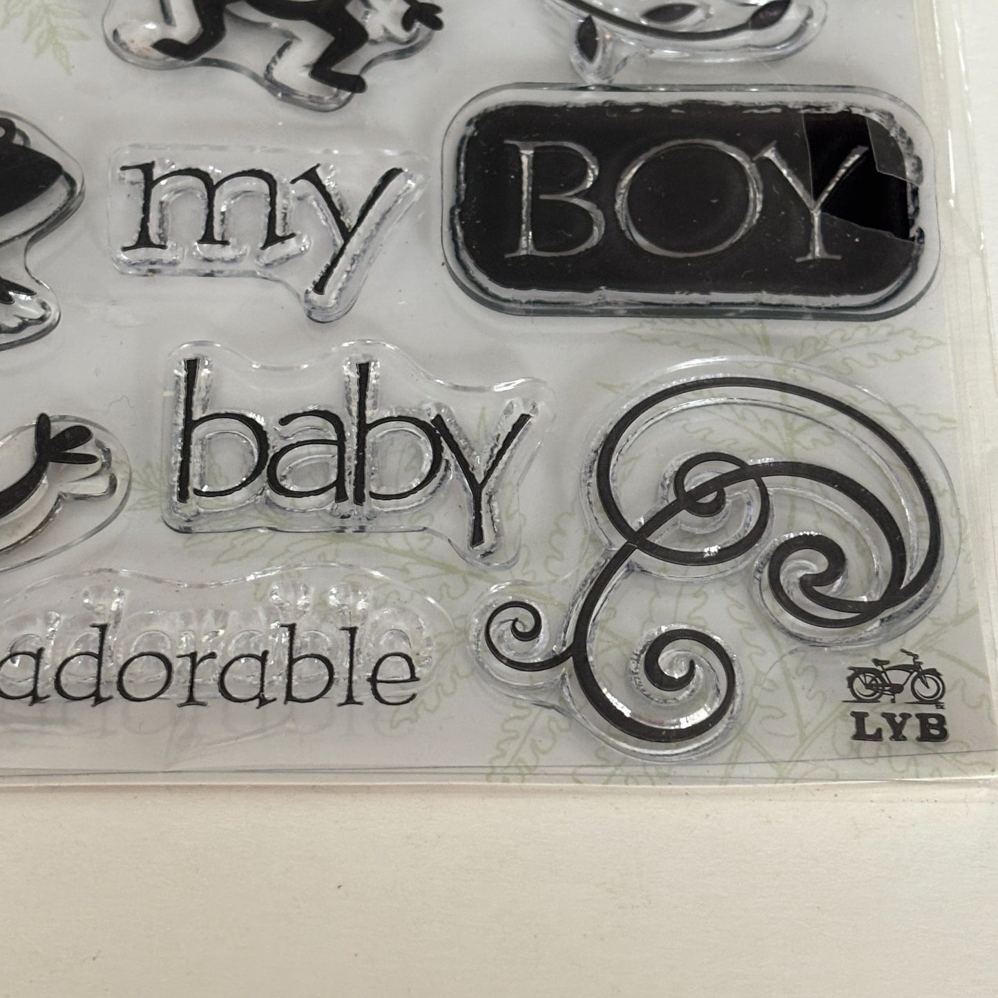 Little Yellow Bicycle Clear Stamp Set Baby Safari Boy Frog Lion Cardmaking Craft Monkey