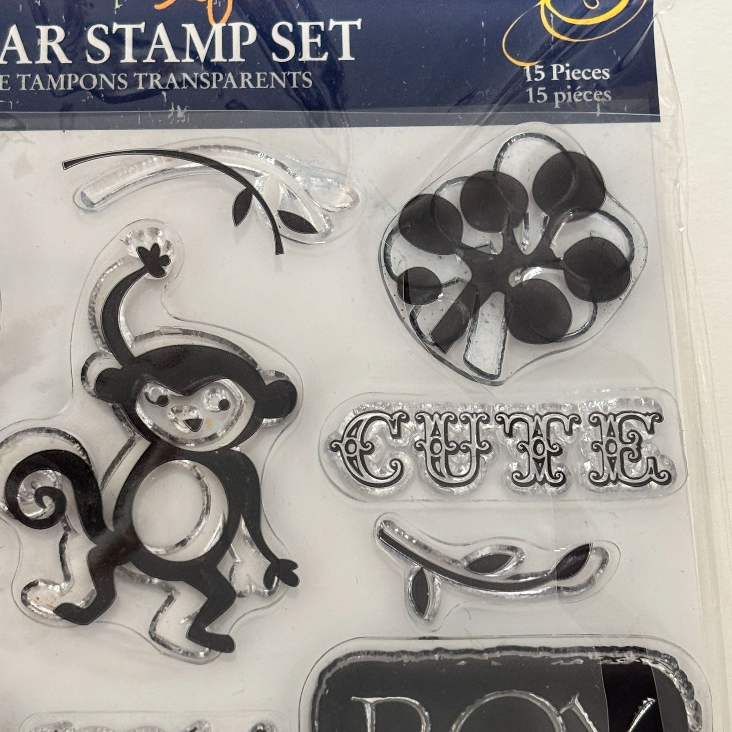 Little Yellow Bicycle Clear Stamp Set Baby Safari Boy Frog Lion Cardmaking Craft Monkey
