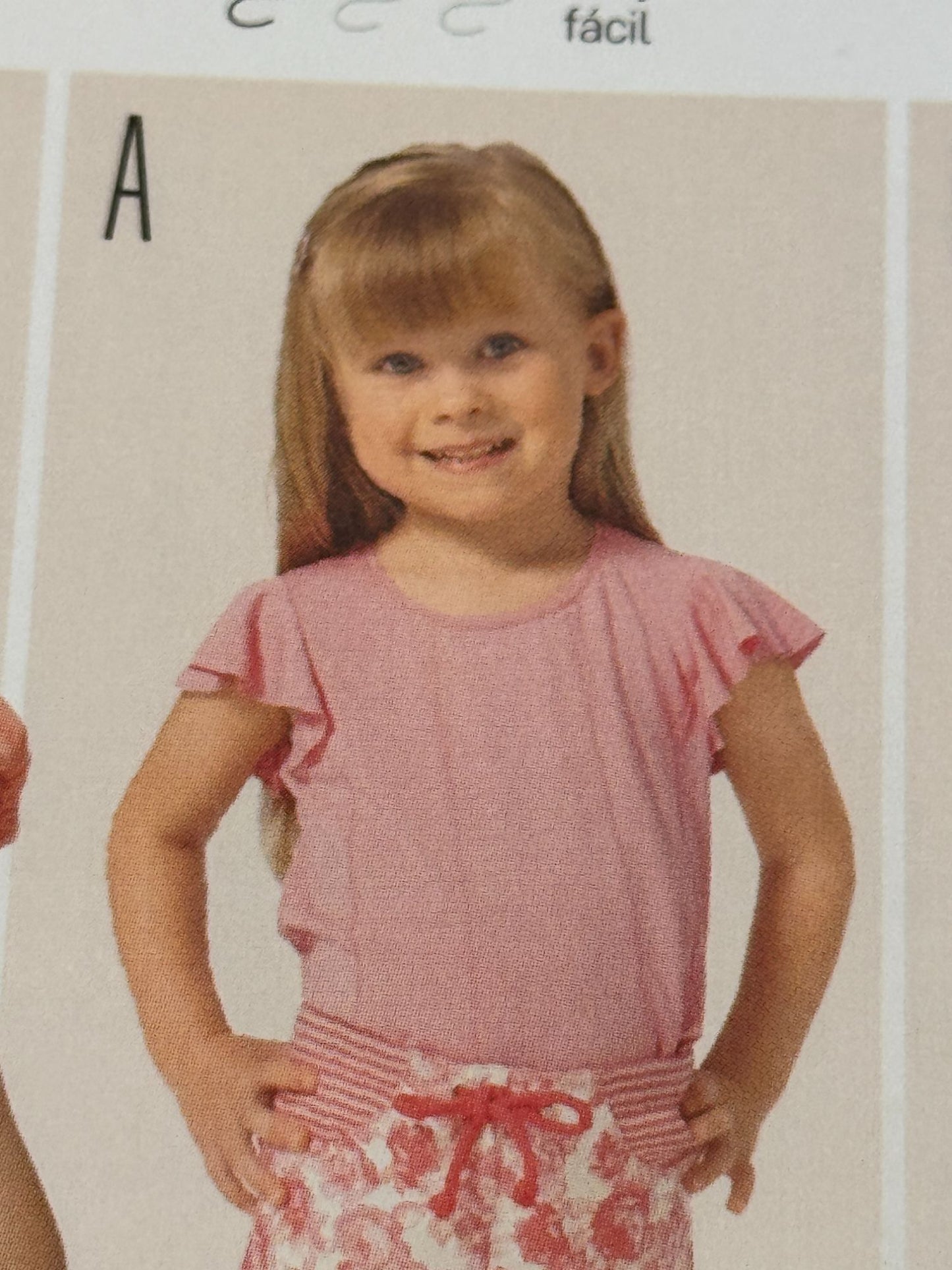 Burda Kids Sewing Pattern 9390 Shirt Top Dress For Girls 2-7 Easy Jersey Play UC