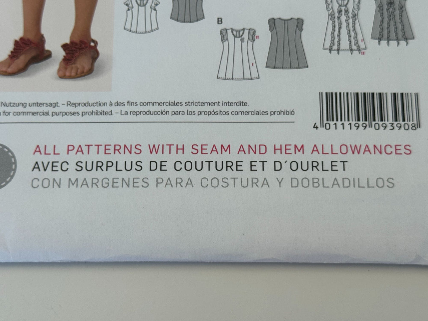 Burda Kids Sewing Pattern 9390 Shirt Top Dress For Girls 2-7 Easy Jersey Play UC