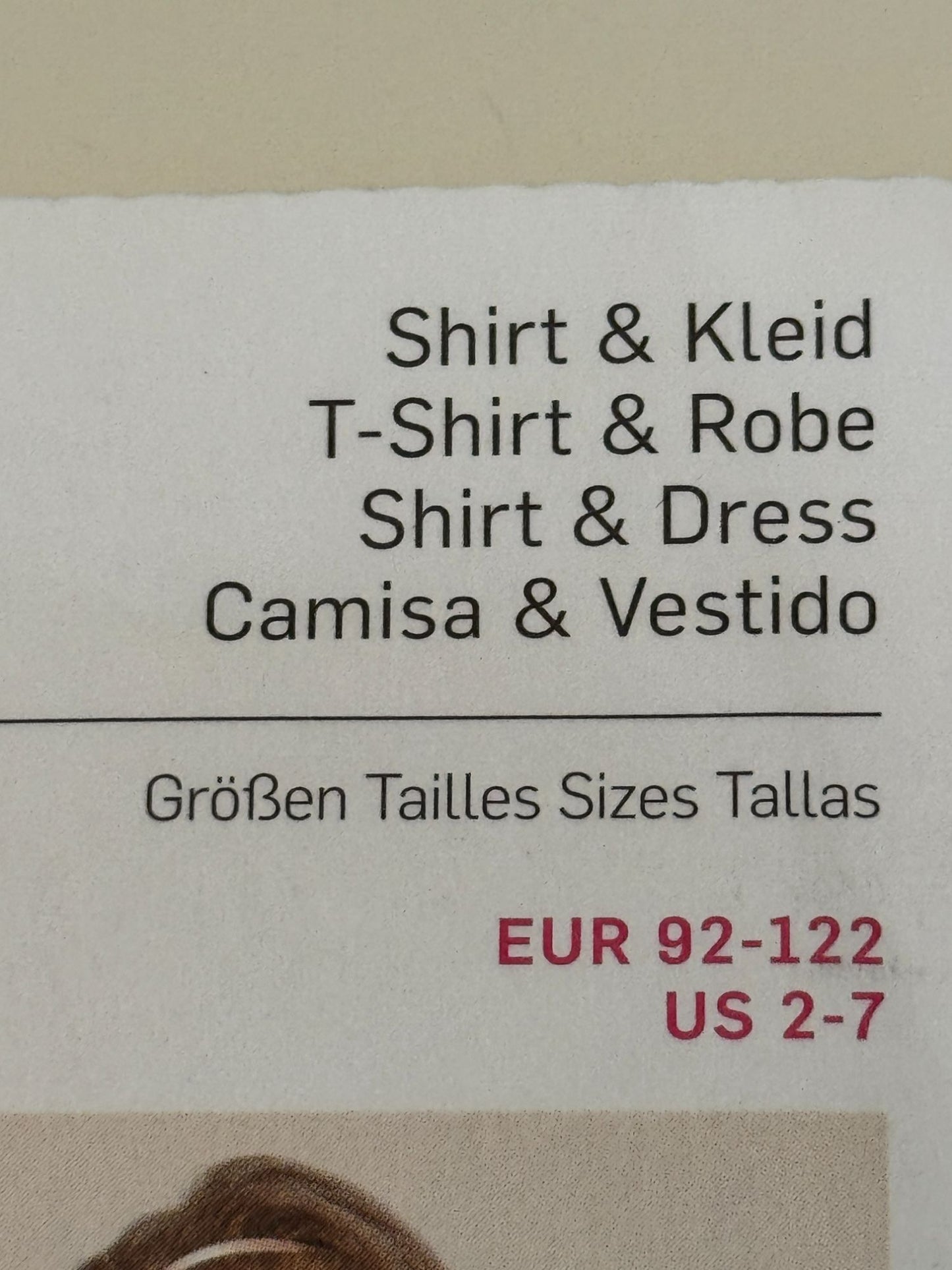 Burda Kids Sewing Pattern 9390 Shirt Top Dress For Girls 2-7 Easy Jersey Play UC