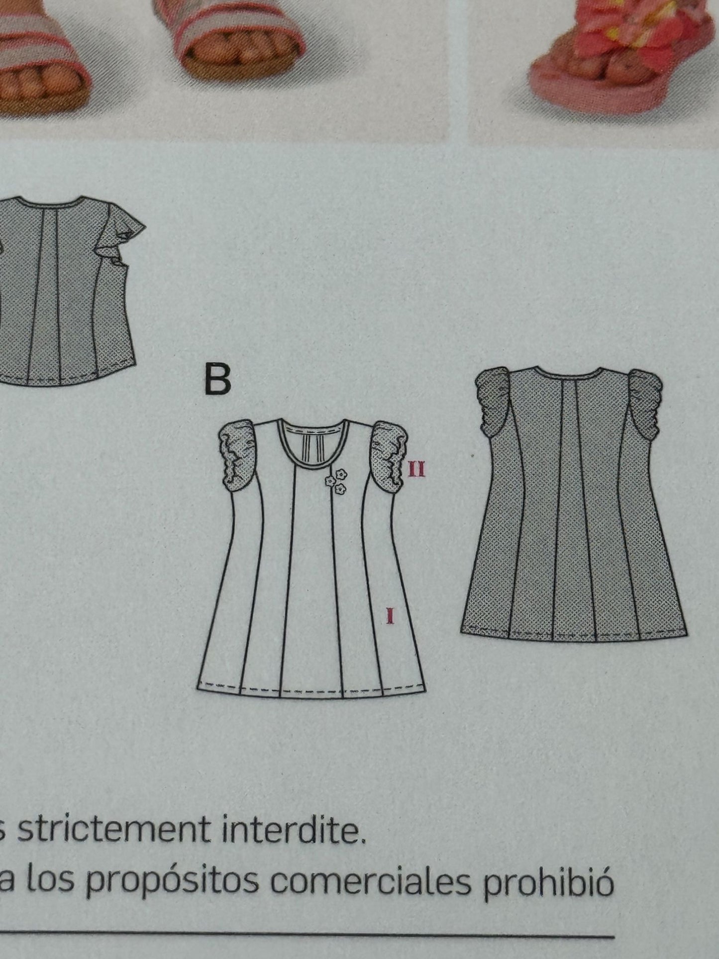 Burda Kids Sewing Pattern 9390 Shirt Top Dress For Girls 2-7 Easy Jersey Play UC