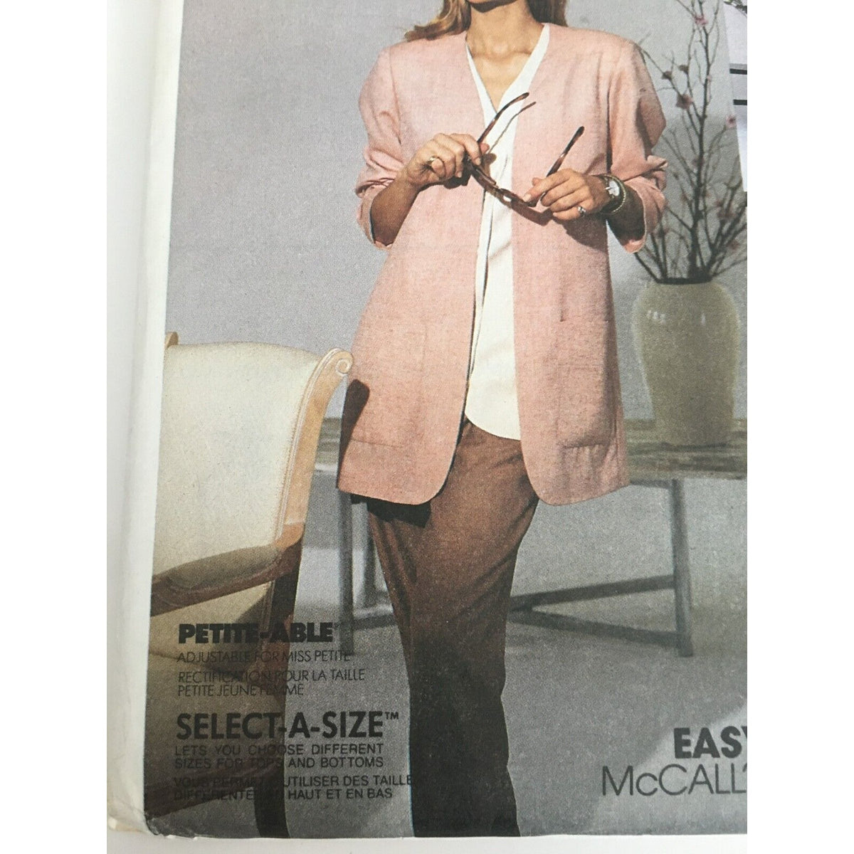 McCalls Sewing Pattern 6423 Work Wardrobe Jacket Top Skirt Pants Outfit UC 12 16