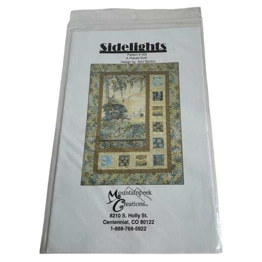 Mountainpeek Creations Pieced Quilting Pattern Sidelights Crane Block Quilt UC