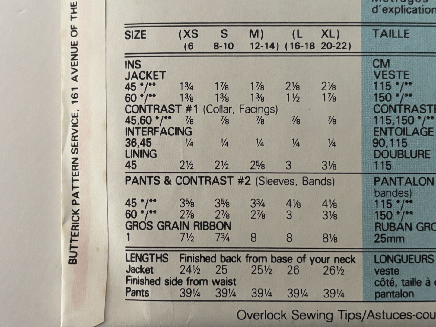 Butterick Sewing Pattern 6540 Athletic Jacket Pants 90s Retro Track Suit 6-14 UC