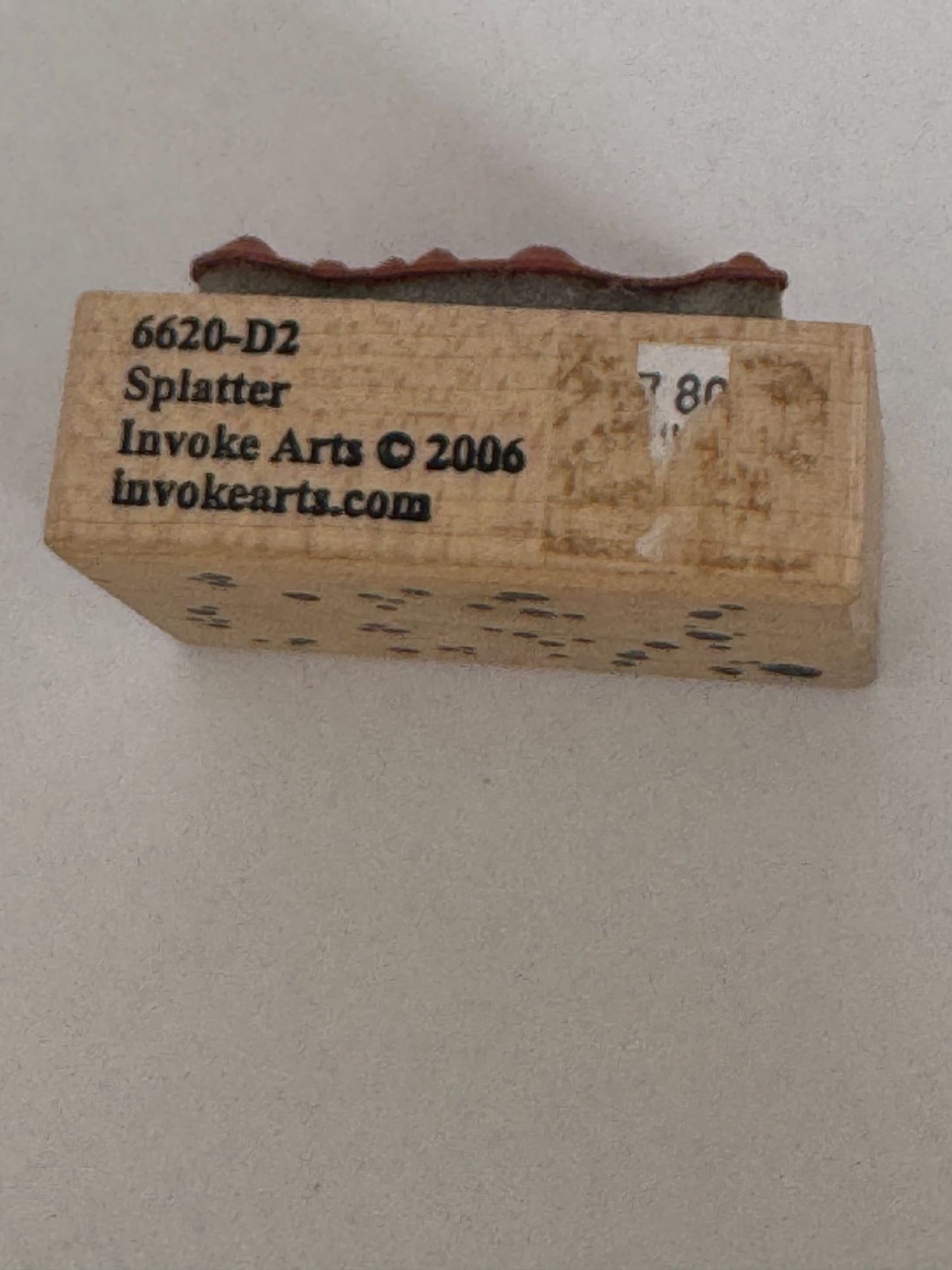 Invoke Arts Rubber Stamp Paint Ink Splatter Spots Dots Crafting Scrapbooking Art