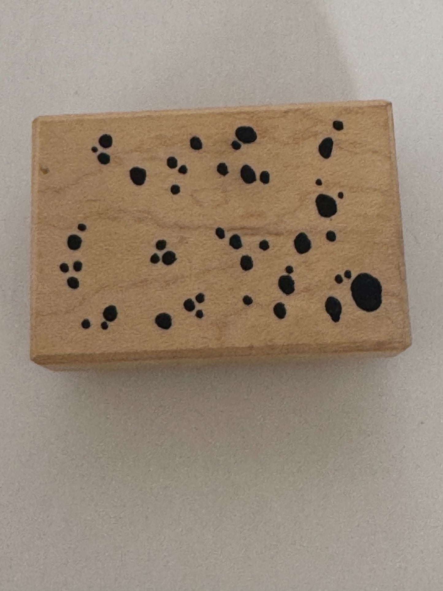 Invoke Arts Rubber Stamp Paint Ink Splatter Spots Dots Crafting Scrapbooking Art