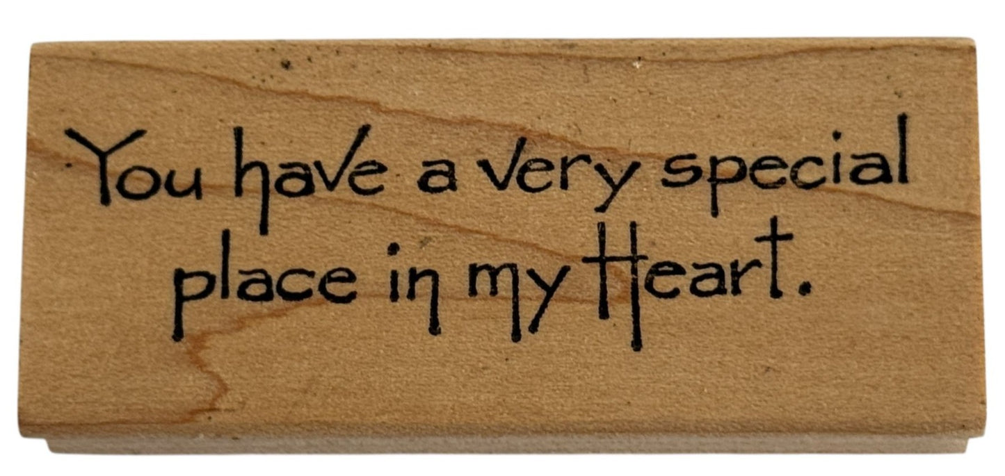 Northwoods Rubber Stamp You Have A Very Special Place In My Heart Card Making