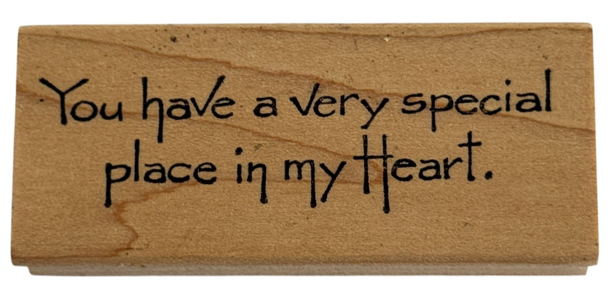 Northwoods Rubber Stamp You Have A Very Special Place In My Heart Card Making