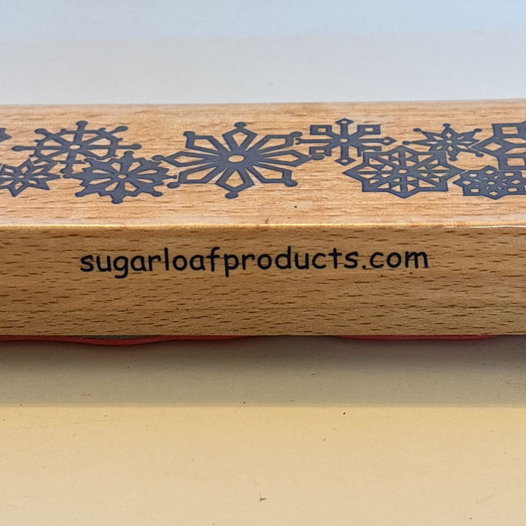 Whispers Rubber Stamp Snowflake Border Winter Christmas Card Making Holiday Wood Mounted Snow Edge