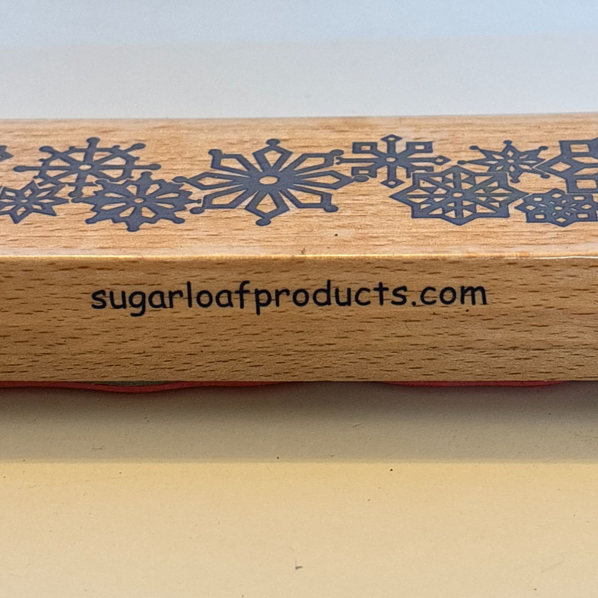 Whispers Rubber Stamp Snowflake Border Winter Christmas Card Making Holiday Wood Mounted Snow Edge