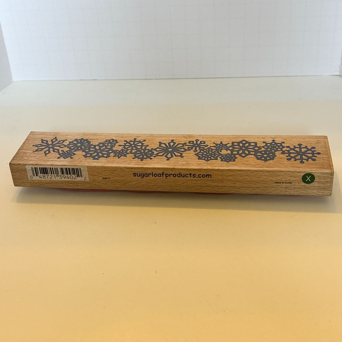 Whispers Rubber Stamp Snowflake Border Winter Christmas Card Making Holiday Wood Mounted Snow Edge