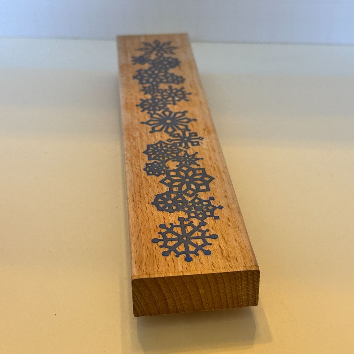 Whispers Rubber Stamp Snowflake Border Winter Christmas Card Making Holiday Wood Mounted Snow Edge