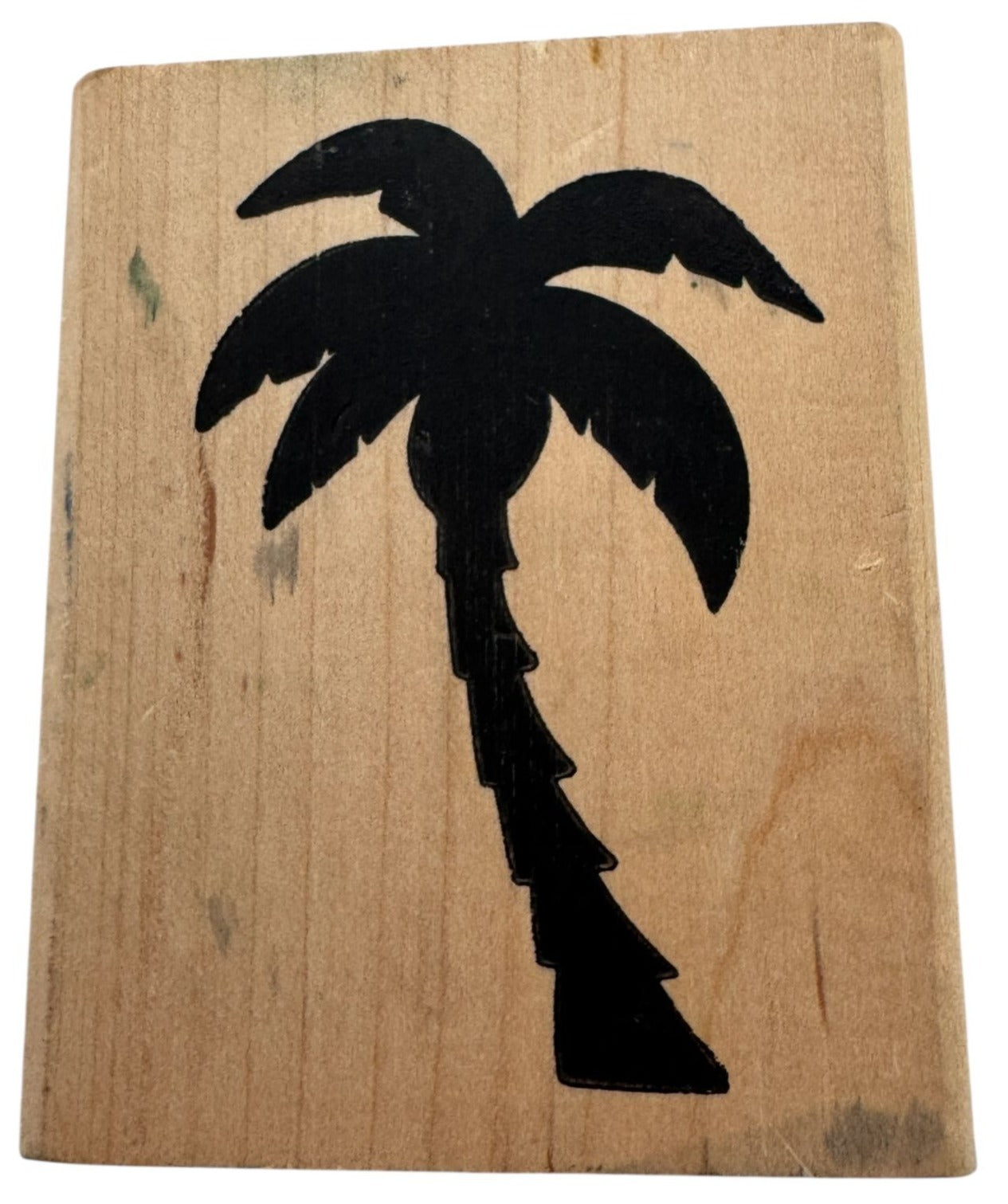 Palm Tree Silhouette Rubber Stamp Hawaii Island Life Summer Vacation Card Making