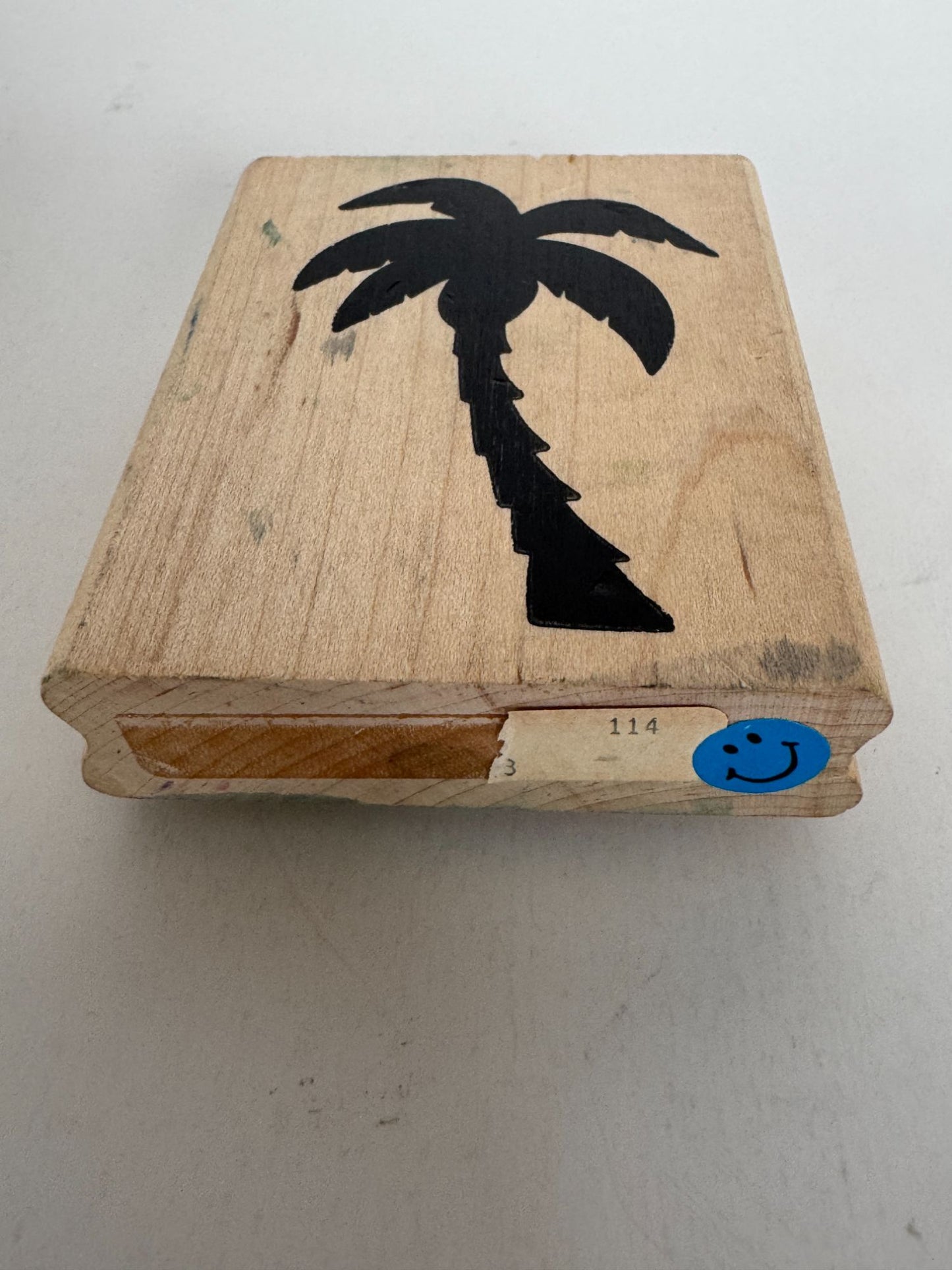 Palm Tree Silhouette Rubber Stamp Hawaii Island Life Summer Vacation Card Making