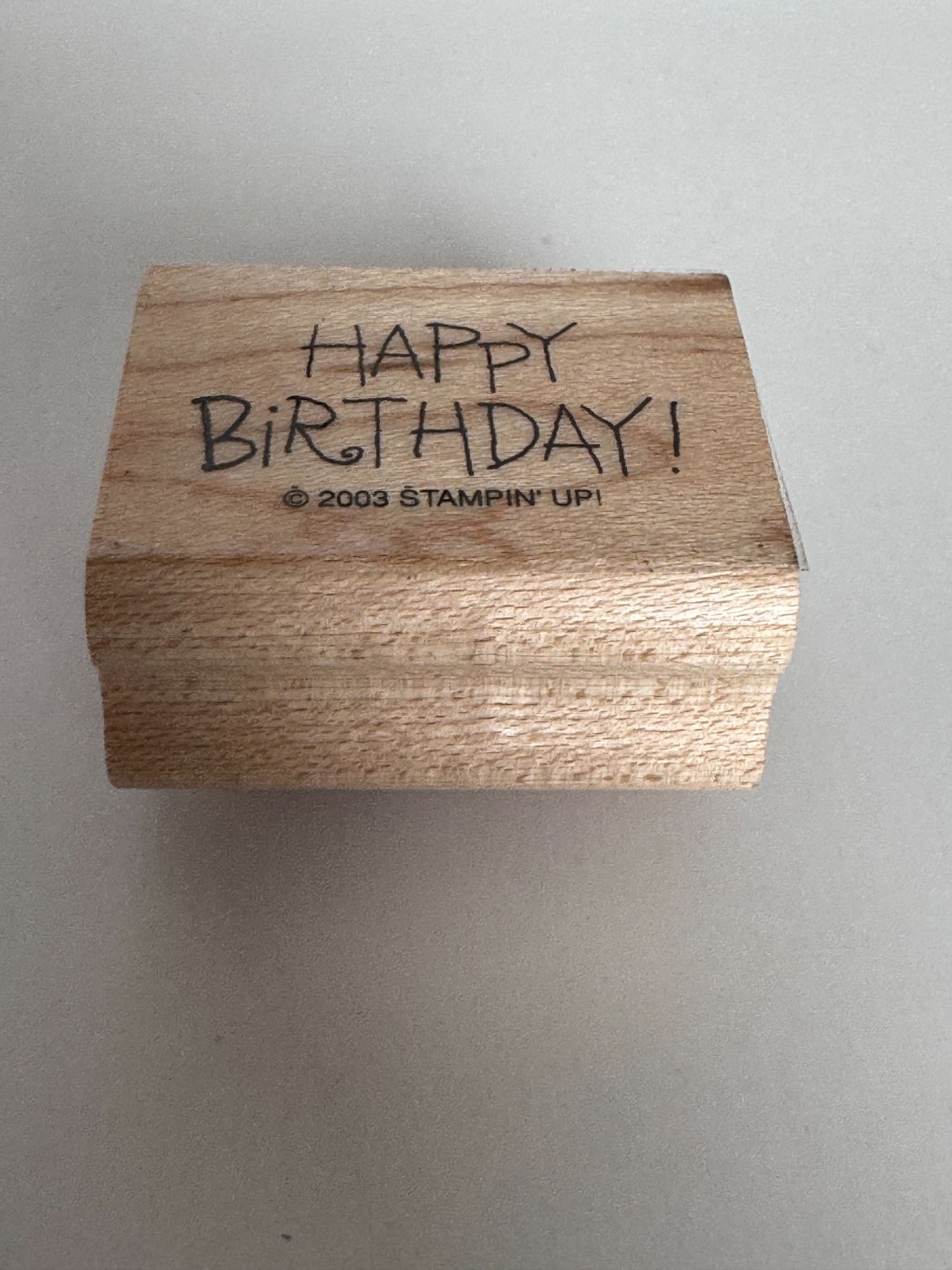 Stampin Up Rubber Stamp Happy Birthday Card Making Words Friend Gift Present Set