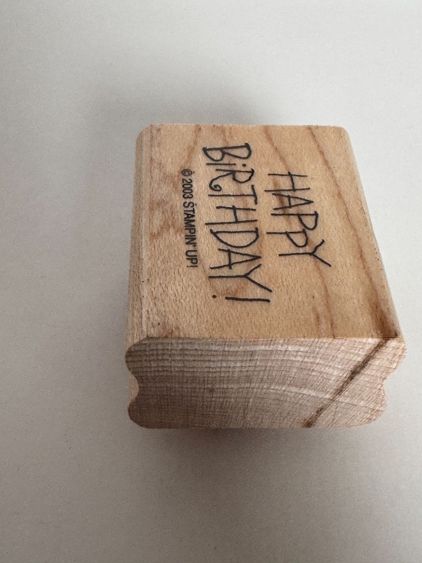 Stampin Up Rubber Stamp Happy Birthday Card Making Words Friend Gift Present Set