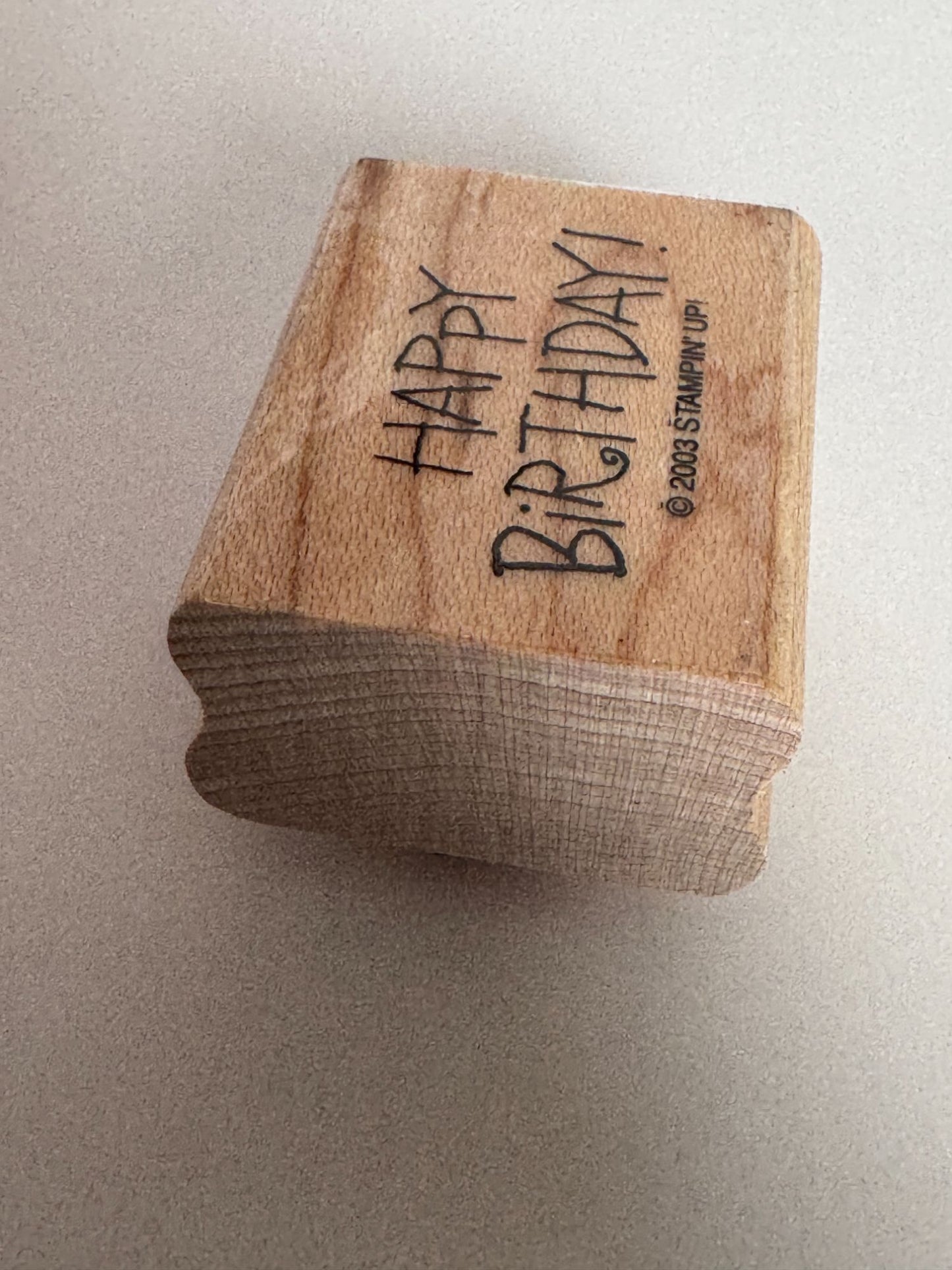 Stampin Up Rubber Stamp Happy Birthday Card Making Words Friend Gift Present Set