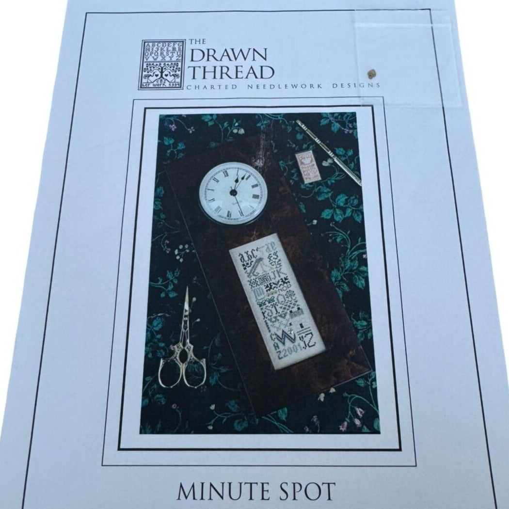 The Drawn Thread Cross Stitch Pattern Alphabet Charted Needlework Minute Spot