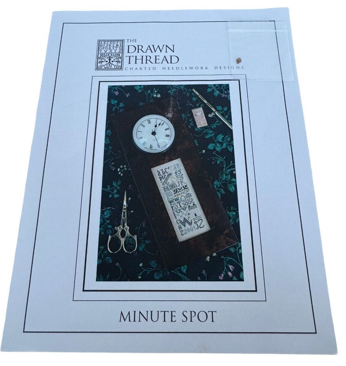 The Drawn Thread Cross Stitch Pattern Alphabet Charted Needlework Minute Spot