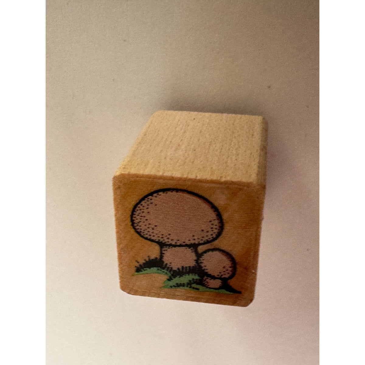 Mushrooms Wood Rubber Stamp Nature Whimsical Woodlands Landscape Scene Maker
