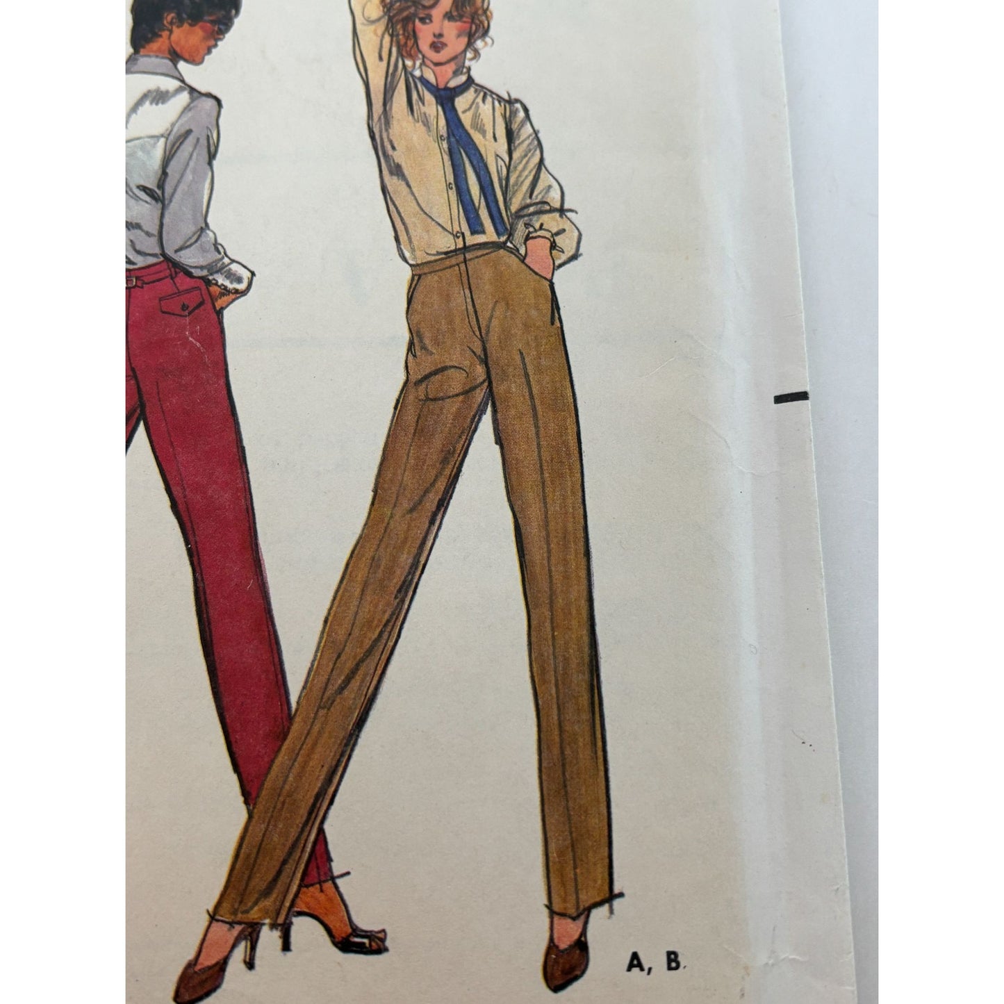 Butterick Sewing Pattern 6899 Straight-Leg Pants Size 10 Career Work Uncut 1980s
