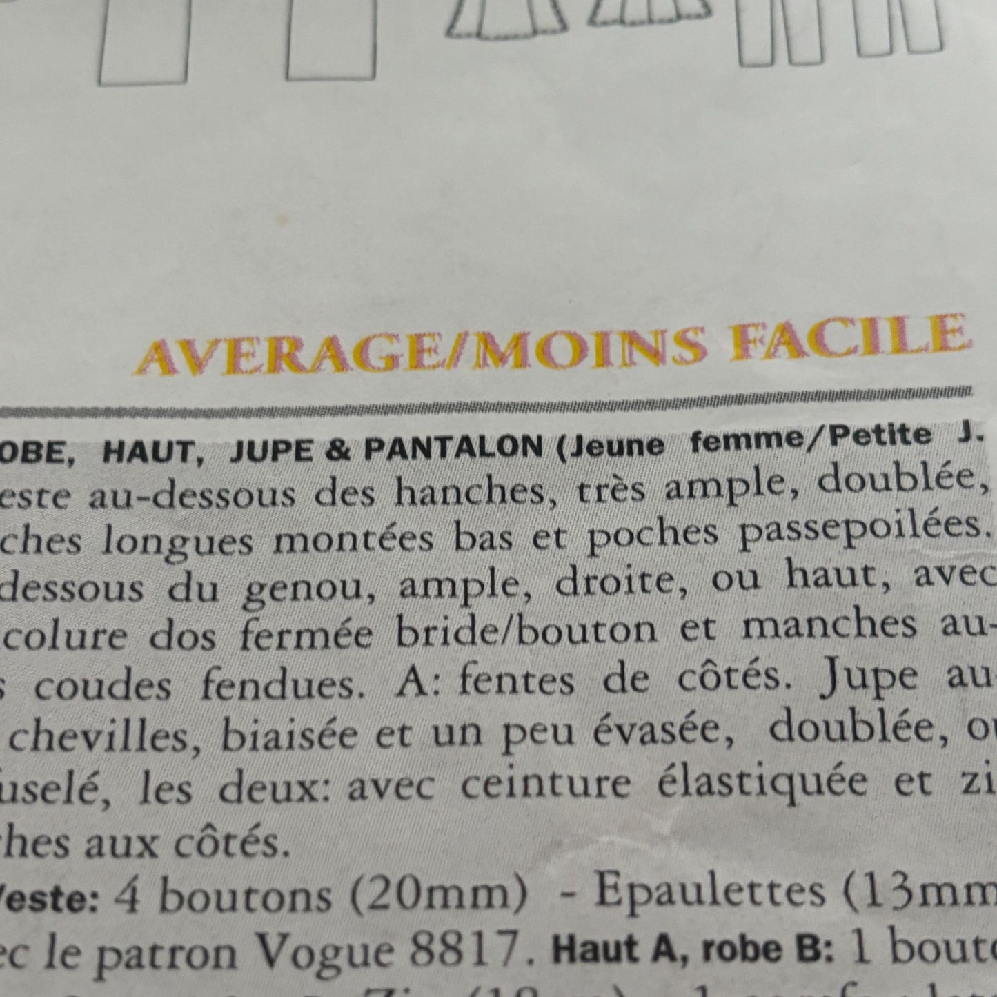 Vogue Sewing Pattern 2139 Capsule Wardrobe Dress Shirt Pants Skirt Blazer 8-12