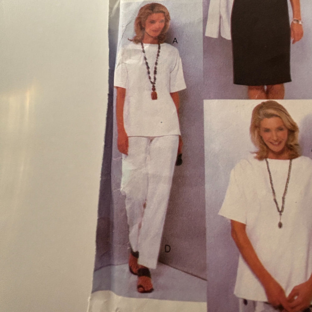 Vogue Sewing Pattern 2139 Capsule Wardrobe Dress Shirt Pants Skirt Blazer 8-12