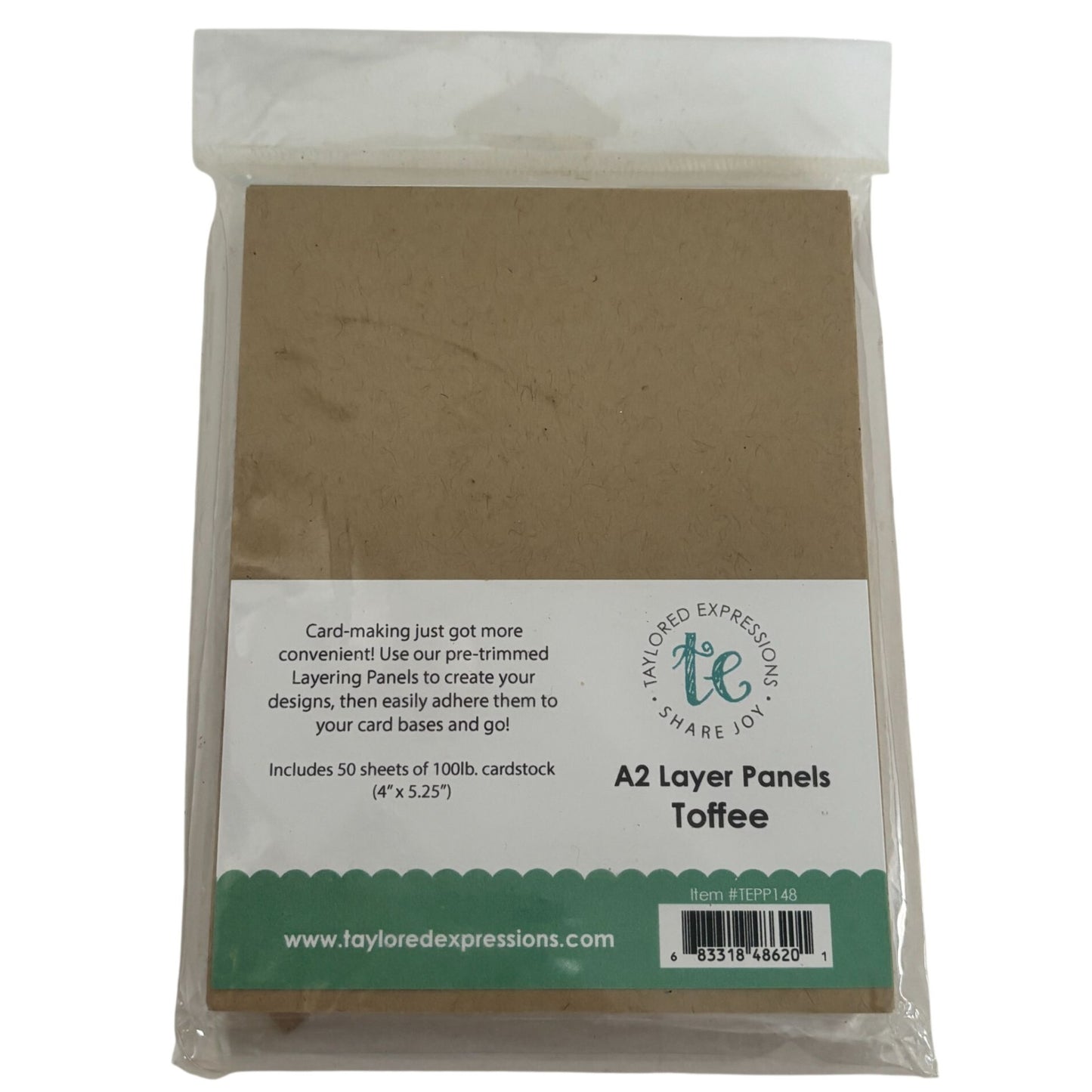 Taylored Expressions Toffee A2 Layer Panels Cardstock Card Making Supply Craft Scrapbooking