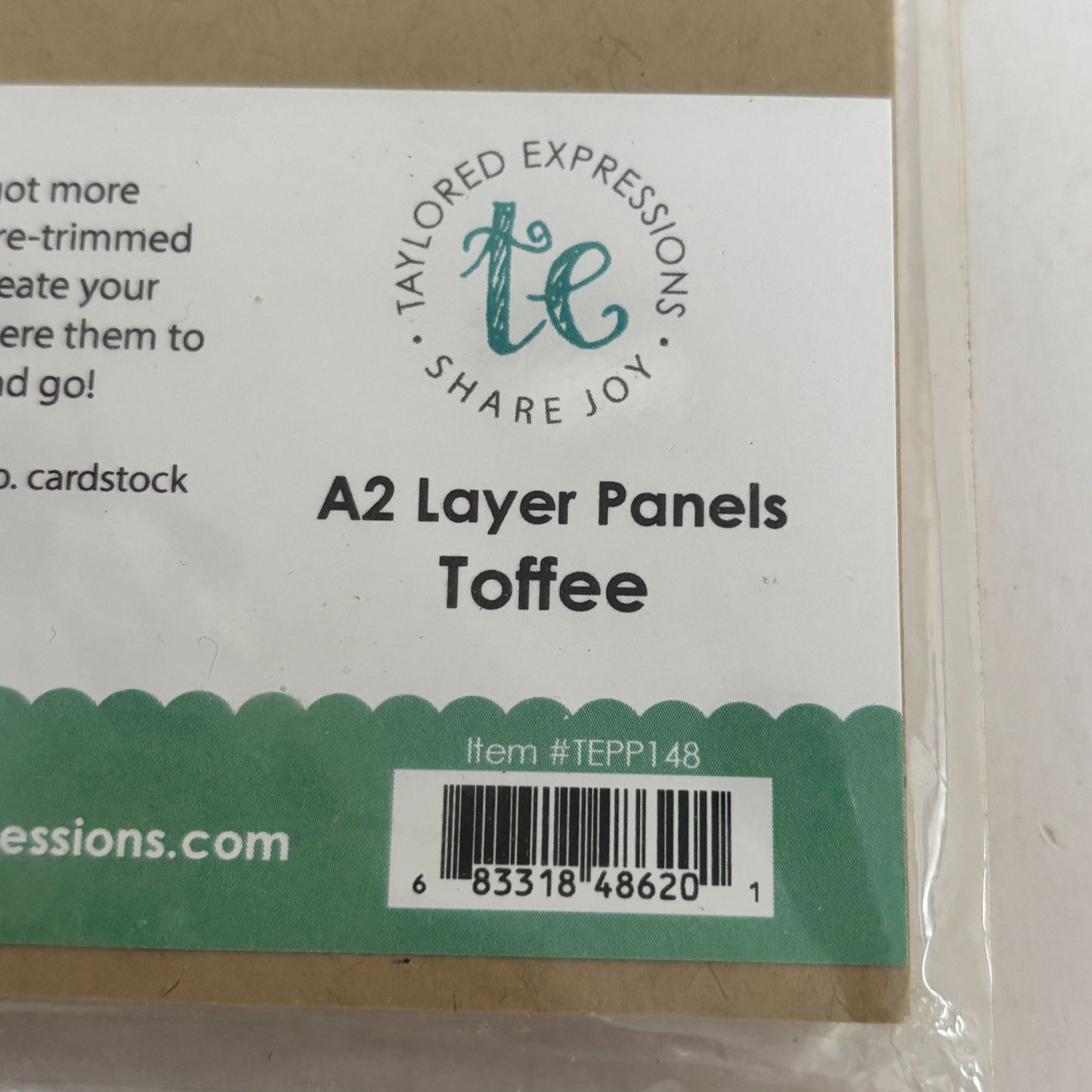 Taylored Expressions Toffee A2 Layer Panels Cardstock Card Making Supply Craft Scrapbooking