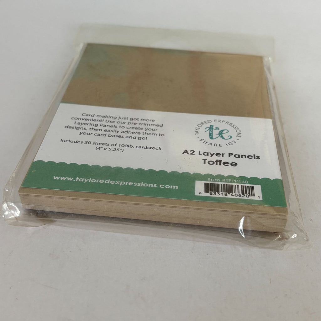 Taylored Expressions Toffee A2 Layer Panels Cardstock Card Making Supply Craft Scrapbooking