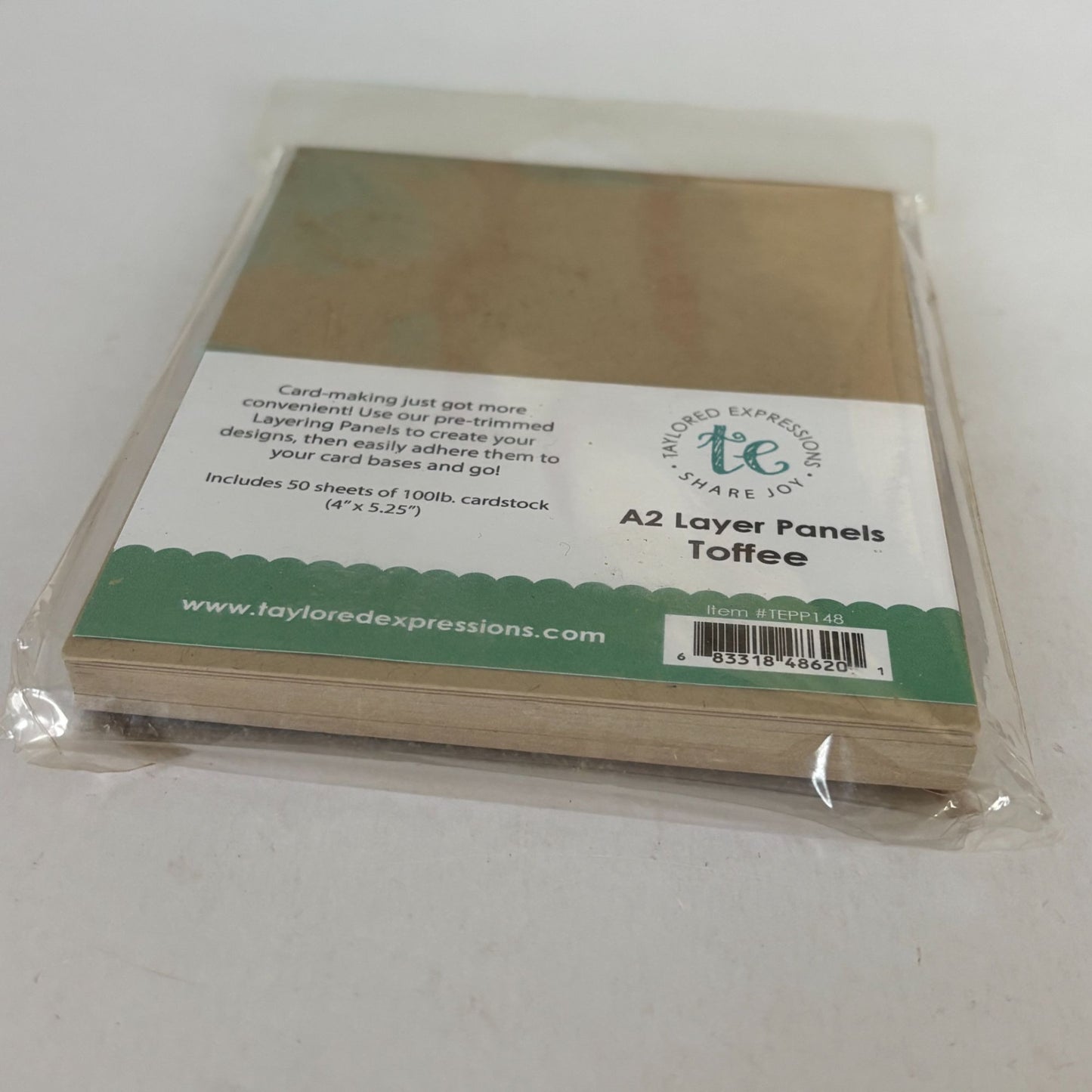 Taylored Expressions Toffee A2 Layer Panels Cardstock Card Making Supply Craft Scrapbooking